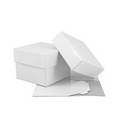 White High Wall Box (4"x4"x3") Base and Lid
